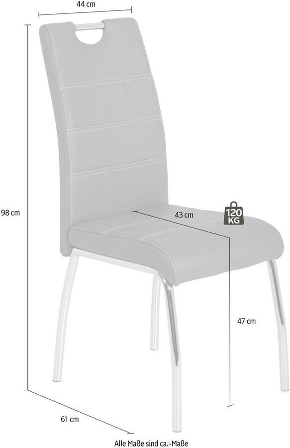 HELA Stoel Susi 2 of 4 stuks met handgreep (set) - Foto 2