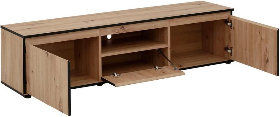 HELA Tv-meubel Ariana met schuinverwerkte verzonken grepen breedte 160 cm - Foto 6