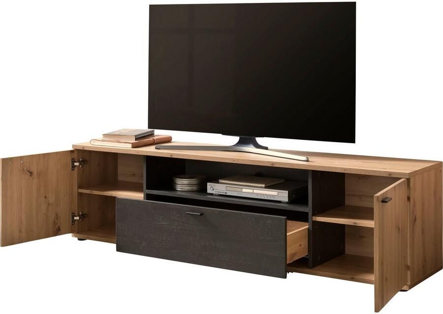 Hela Tv-meubel Atnalta 180x40 Cm-Artisan gebrand Hout - Foto 3
