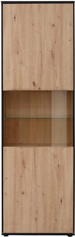 HELA Vitrinekast Ariana met schuinverwerkte verzonken grepen hoogte 195 cm - Foto 6