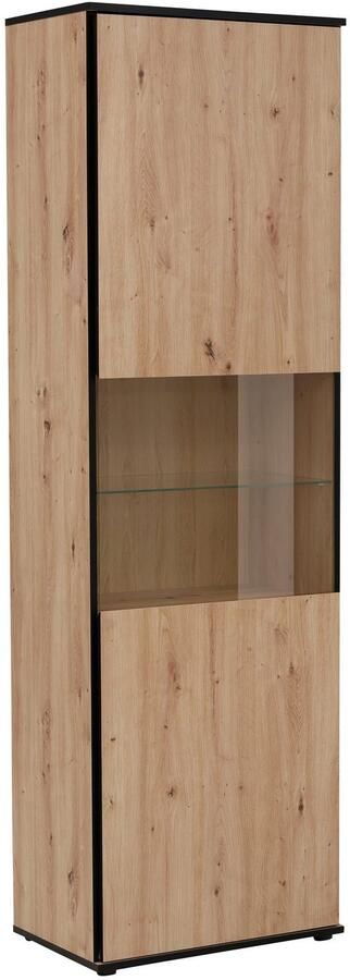 HELA Vitrinekast Ariana met schuinverwerkte verzonken grepen hoogte 195 cm - Foto 4