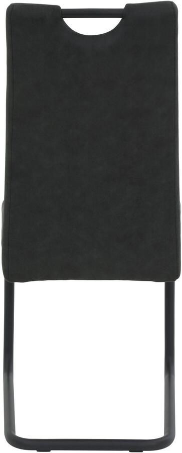 HELA Vrijdragende stoel DUNJA Schommelstoel vintage look met handvat rond buisframe (set 2 stuks) - Foto 5