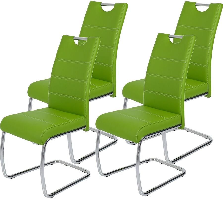 HELA Vrijdragende stoel Flora eetkamerstoelen Vrijdragende stoel set: 1 2 of 4 stuks hoog zitcomfort - Foto 2