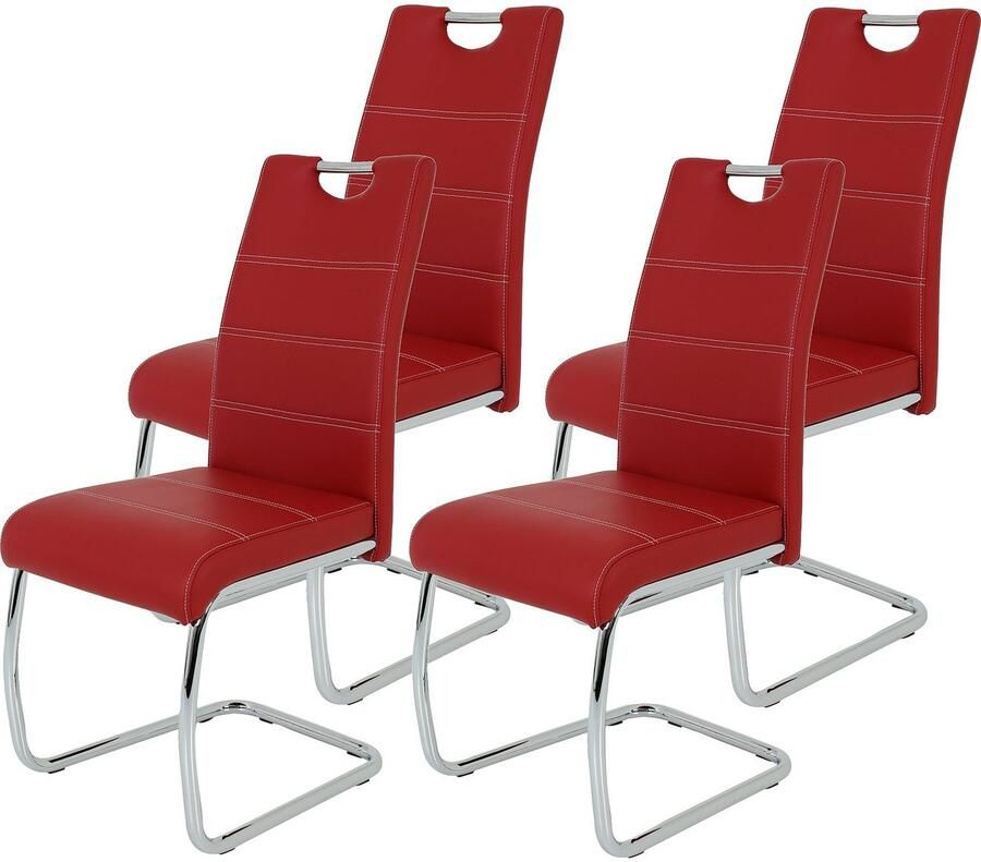 HELA Vrijdragende stoel Flora eetkamerstoelen Vrijdragende stoel set: 1 2 of 4 stuks hoog zitcomfort - Foto 3