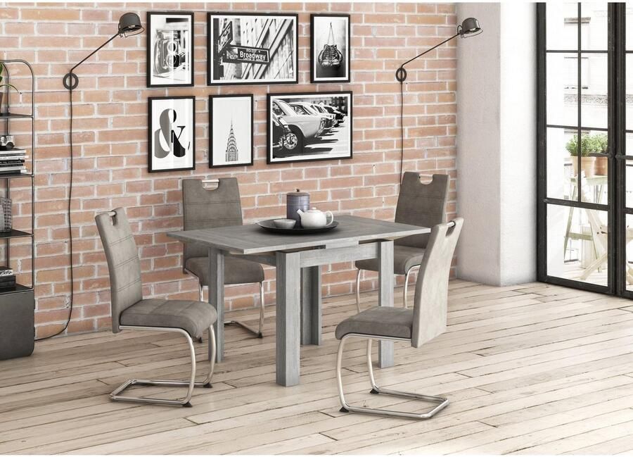 HELA Vrijdragende stoel Flora eetkamerstoelen Vrijdragende stoel set: 1 2 of 4 stuks hoog zitcomfort - Foto 18