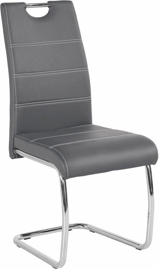 HELA Vrijdragende stoel Flora eetkamerstoelen Vrijdragende stoel set: 1 2 of 4 stuks hoog zitcomfort - Foto 11