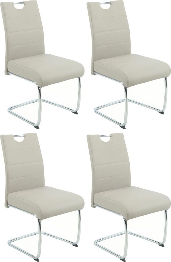 HELA Vrijdragende stoel FLORA vrijhangende stoel met handvat 140kg belastbaar (set) - Foto 3