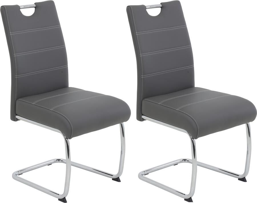 HELA Vrijdragende stoel FLORA vrijhangende stoel met handvat 140kg belastbaar (set) - Foto 3