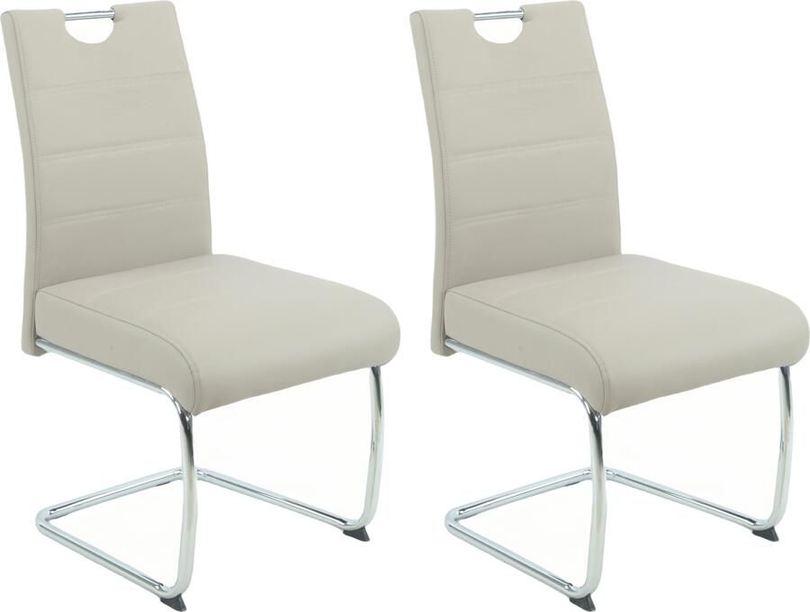 HELA Vrijdragende stoel FLORA vrijhangende stoel met handvat 140kg belastbaar (set) - Foto 3