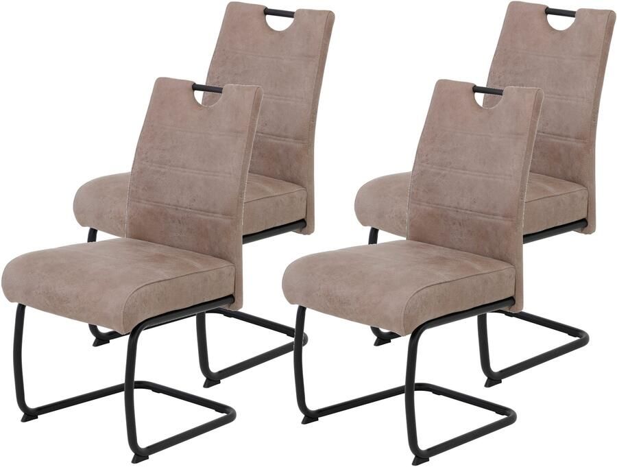 HELA Vrijdragende stoel FLORA vrijhangende stoel met handvat 140kg belastbaar (set) - Foto 5