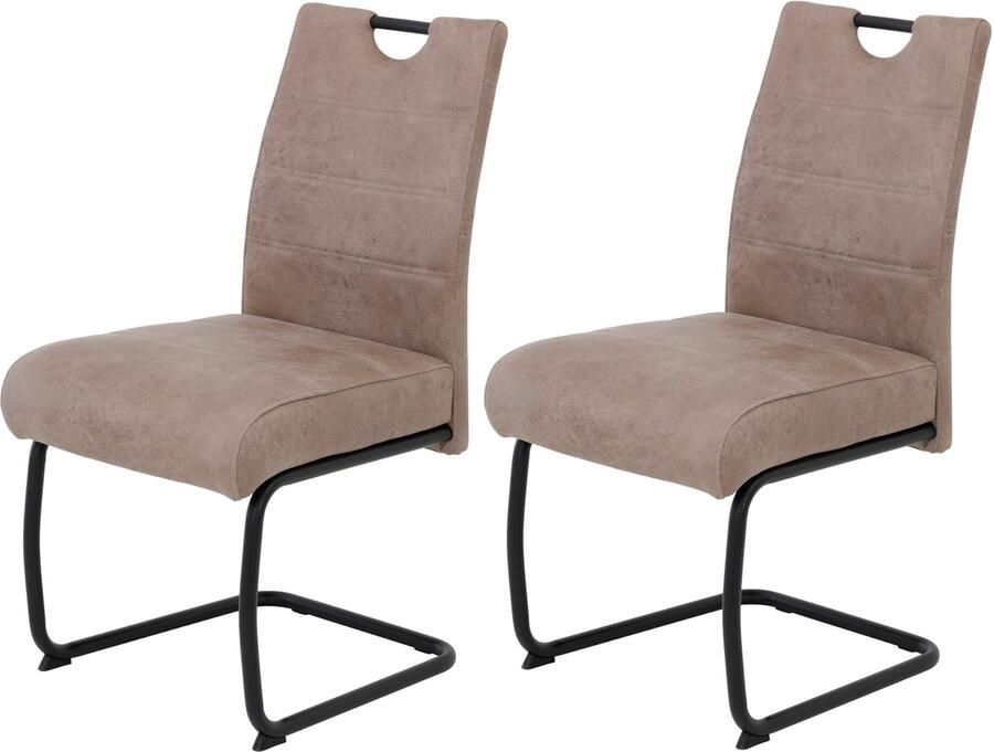 HELA Vrijdragende stoel FLORA vrijhangende stoel met handvat 140kg belastbaar (set) - Foto 5