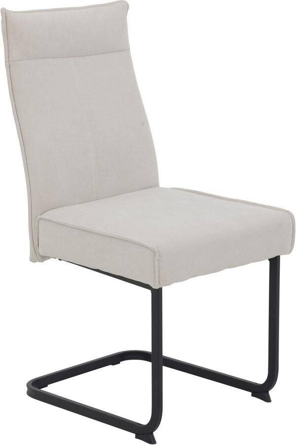 HELA Vrijdragende stoel KAREN eetkamerstoel XL-breedte comfortzit pocketvering greep 140kg belastbaar (set 4 stuks) - Foto 3