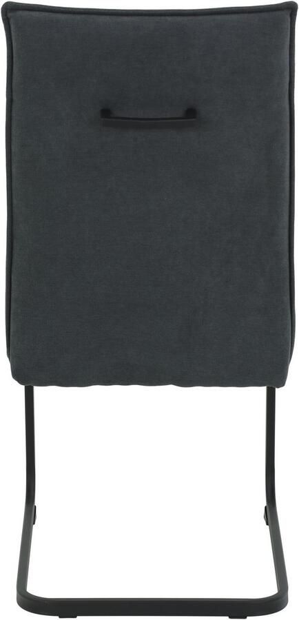 HELA Vrijdragende stoel KAREN eetkamerstoel XL-breedte comfortzit pocketvering greep 140kg belastbaar (set 4 stuks) - Foto 5