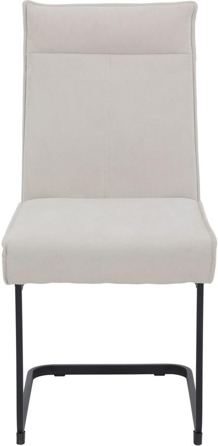 HELA Vrijdragende stoel KAREN eetkamerstoel XL-breedte comfortzit pocketvering greep 140kg belastbaar (set 4 stuks) - Foto 5