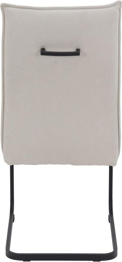 HELA Vrijdragende stoel KAREN eetkamerstoel XL-breedte comfortzit pocketvering greep 140kg belastbaar (set 4 stuks) - Foto 6