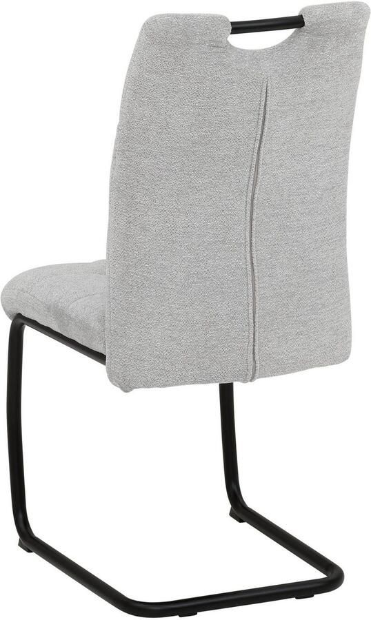 HELA Vrijdragende stoel LEONA eetkamerstoel Keukenstoel voor de eettafel in teddy-look (set) - Foto 8