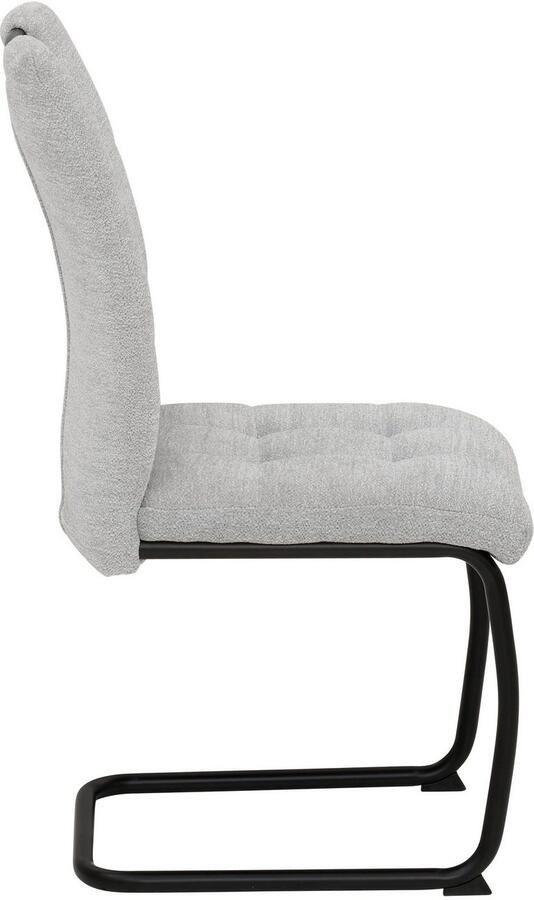 HELA Vrijdragende stoel LEONA eetkamerstoel Keukenstoel voor de eettafel in teddy-look (set) - Foto 9