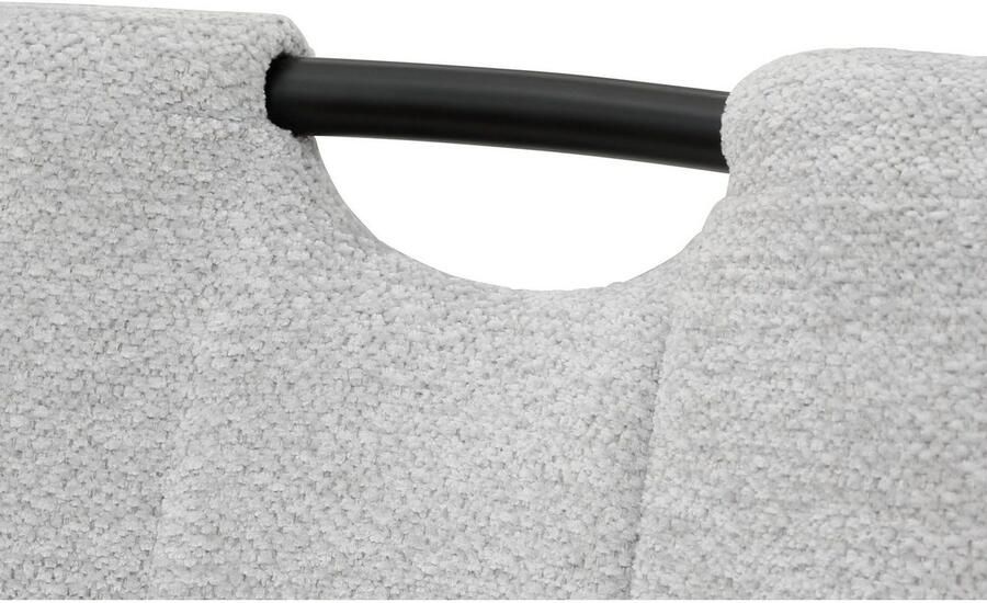 HELA Vrijdragende stoel LEONA eetkamerstoel Keukenstoel voor de eettafel in teddy-look (set) - Foto 7