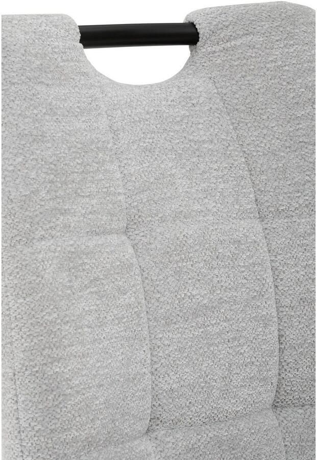 HELA Vrijdragende stoel LEONA eetkamerstoel Keukenstoel voor de eettafel in teddy-look (set)