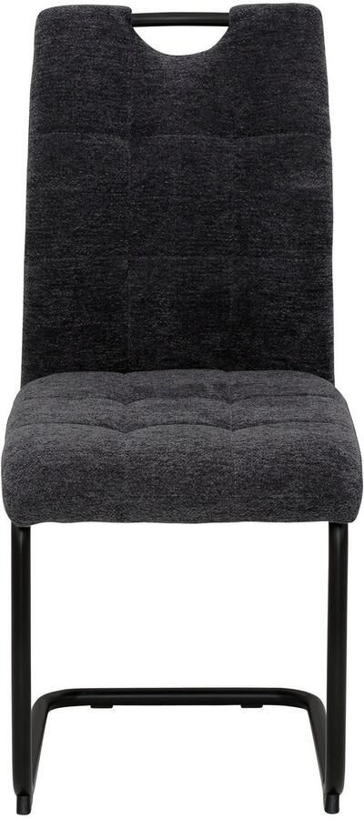 HELA Vrijdragende stoel LEONA eetkamerstoel Keukenstoel voor de eettafel in teddy-look (set) - Foto 10