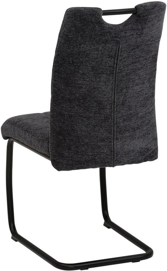 HELA Vrijdragende stoel LEONA eetkamerstoel Keukenstoel voor de eettafel in teddy-look (set) - Foto 7