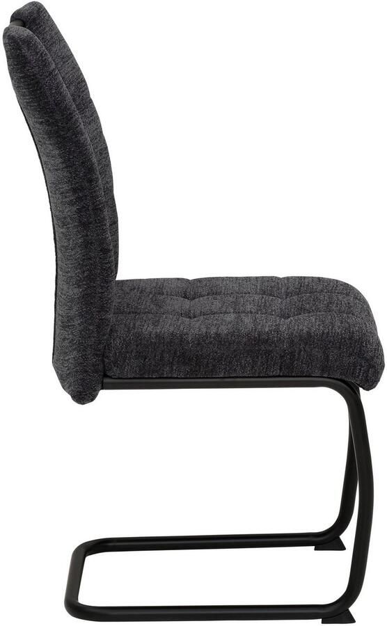 HELA Vrijdragende stoel LEONA eetkamerstoel Keukenstoel voor de eettafel in teddy-look (set) - Foto 6