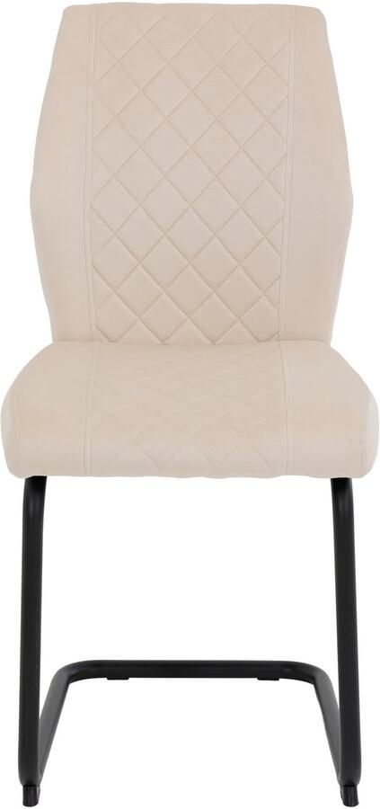 HELA Vrijdragende stoel Vrijhangende DALLAS stoel 140kg belastbaar met ruitvormige stiknaad (set) - Foto 5