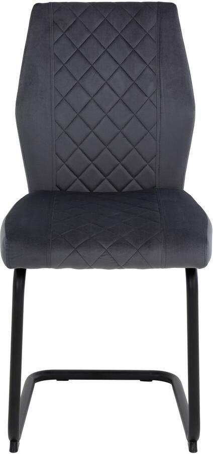 HELA Vrijdragende stoel Vrijhangende DALLAS stoel 140kg belastbaar met ruitvormige stiknaad (set) - Foto 4