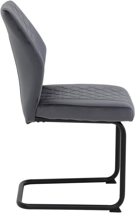 HELA Vrijdragende stoel Vrijhangende DALLAS stoel 140kg belastbaar met ruitvormige stiknaad (set) - Foto 2