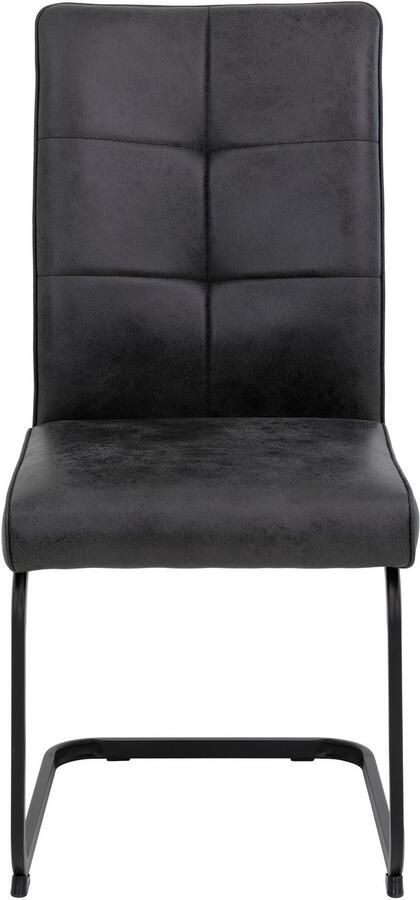 HELA Vrijdragende stoel Vrijhangende TOLEDO stoel met comfortzitting gevoerd microvezel bekleding (set) - Foto 5