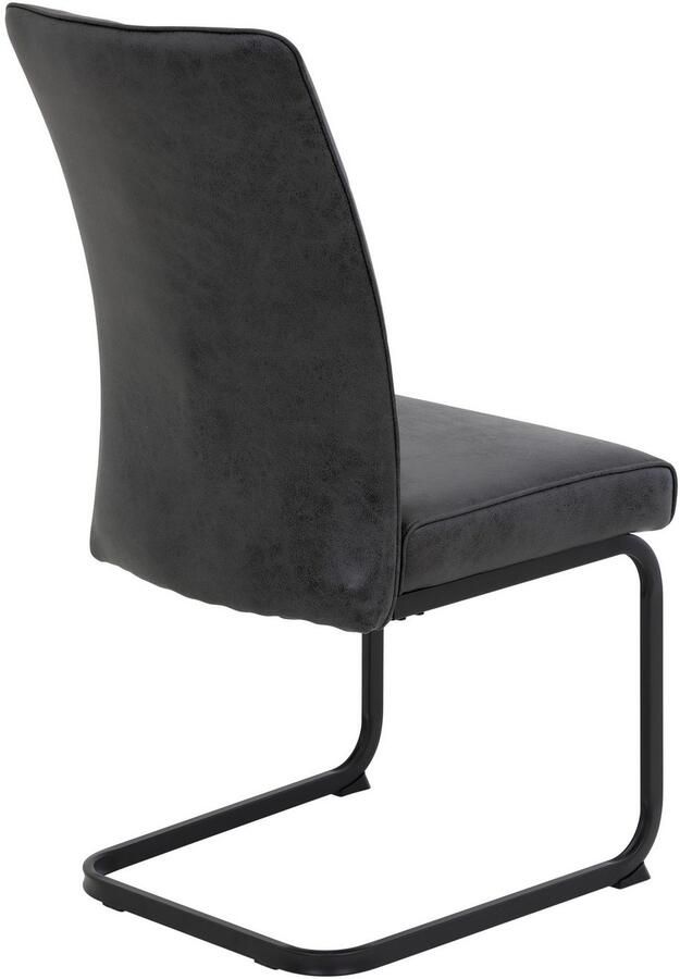 HELA Vrijdragende stoel Vrijhangende TOLEDO stoel met comfortzitting gevoerd microvezel bekleding (set)