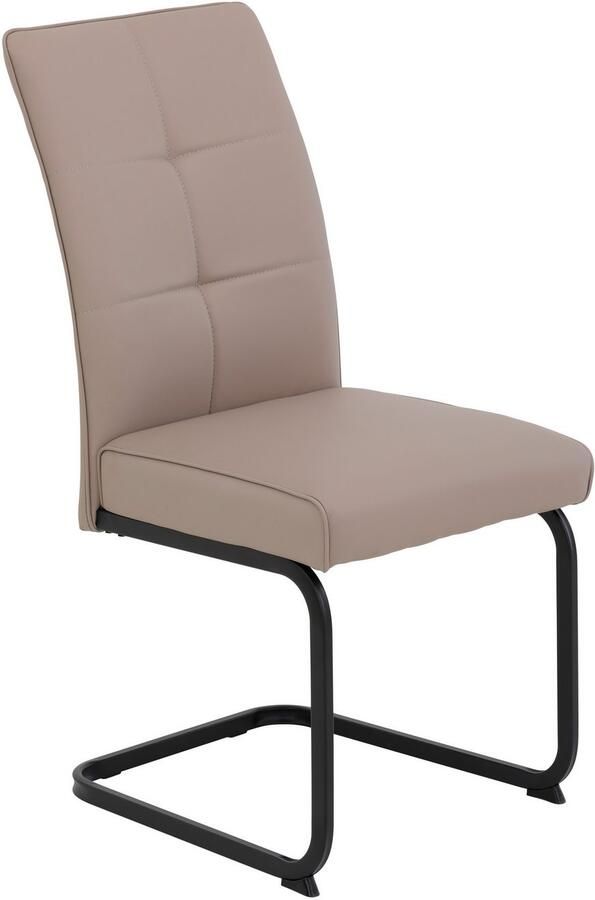 HELA Vrijdragende stoel Vrijhangende TOLEDO stoel met comfortzitting gevoerd microvezel bekleding (set) - Foto 2