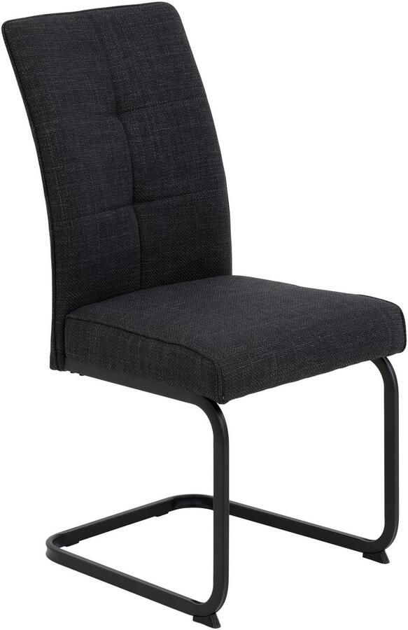 HELA Vrijdragende stoel Vrijhangende TOLEDO stoel met comfortzitting gevoerd microvezel bekleding (set) - Foto 2