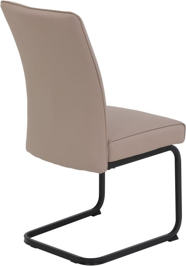 HELA Vrijdragende stoel Vrijhangende TOLEDO stoel met comfortzitting gevoerd microvezel bekleding (set)