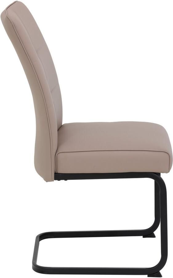 HELA Vrijdragende stoel Vrijhangende TOLEDO stoel met comfortzitting gevoerd microvezel bekleding (set) - Foto 3