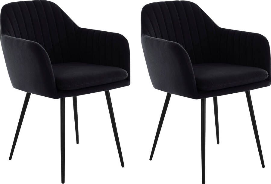 HELA Stoel met armleuningen Carla comfortabele fauteuil kuipstoel (set) - Foto 6