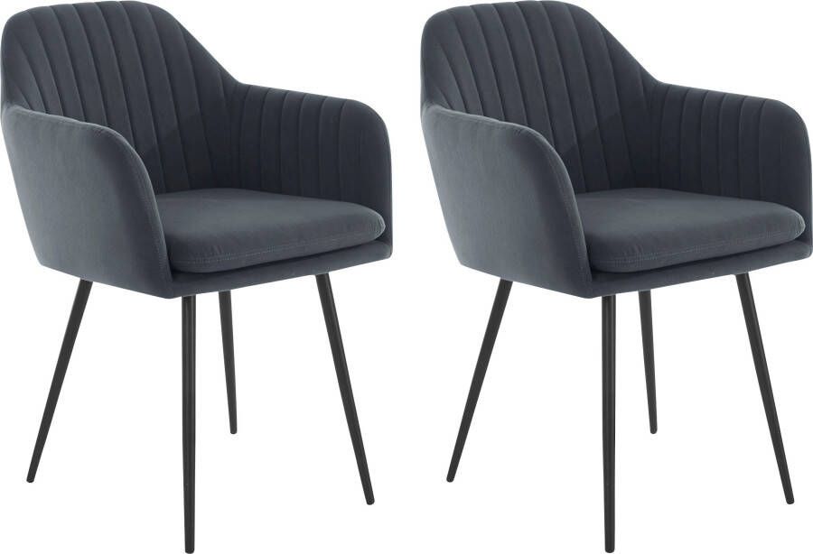 HELA Stoel met armleuningen Carla comfortabele fauteuil kuipstoel (set) - Foto 6