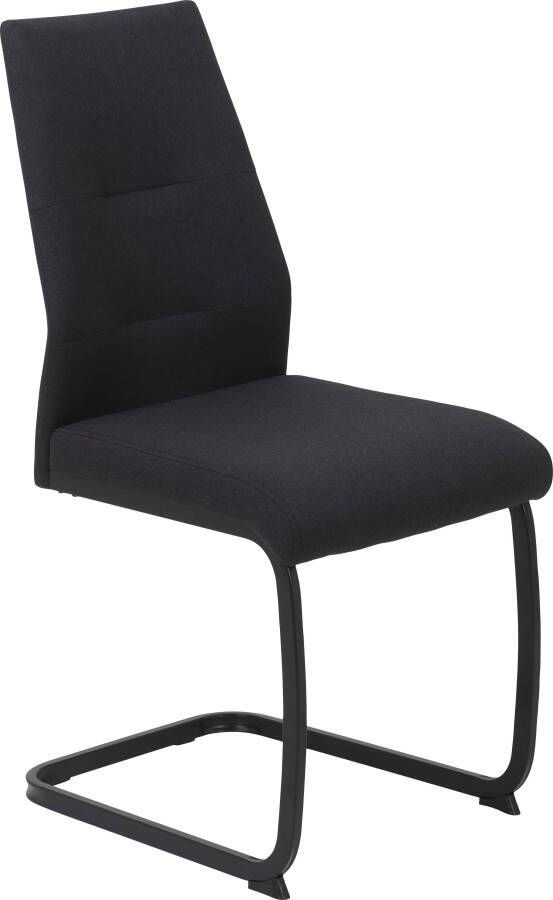 HELA Vrijdragende stoel Ariana eetkamerstoel Gecertificeerde 'Waterfree' stof zeer robuust 140 kg draagvermogen (set) - Foto 7