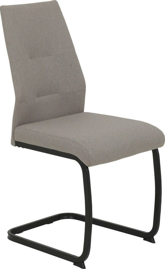 HELA Vrijdragende stoel Ariana eetkamerstoel Gecertificeerde 'Waterfree' stof zeer robuust 140 kg draagvermogen (set) - Foto 7