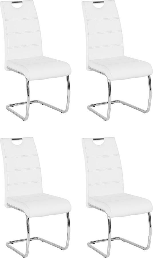 HELA Vrijdragende stoel Flora eetkamerstoelen Vrijdragende stoel set: 1 2 of 4 stuks hoog zitcomfort - Foto 11