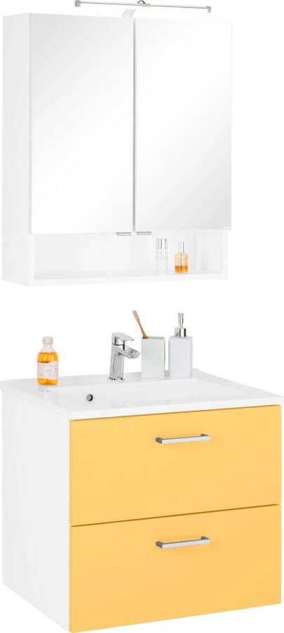 HELD MÖBEL Badkamerserie Ribera Spiegelkast breedte 60 cm wastafelonderkast (2-delig)