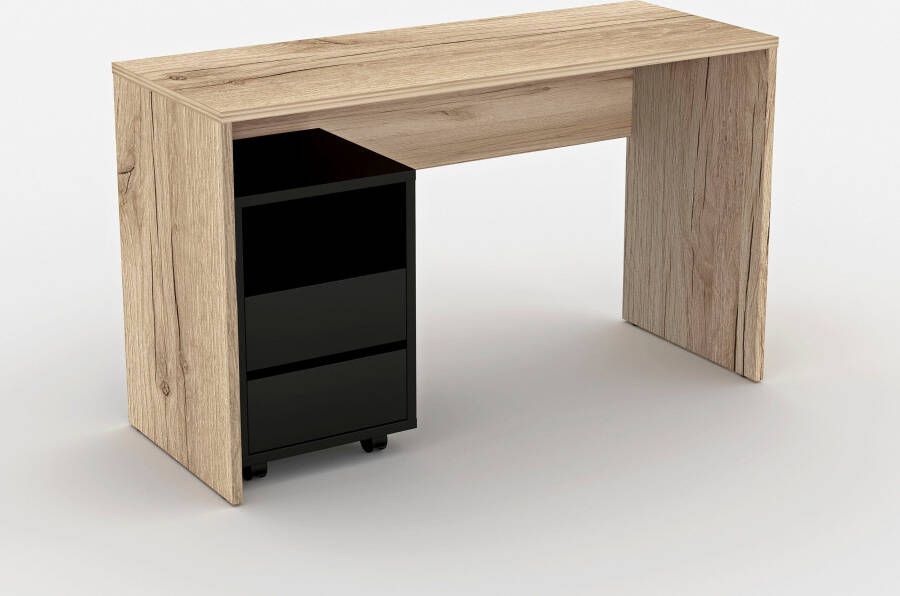 Helvetia Meble Bureauset AGAPI bestaande uit bureau en verrijdbaar ladeblok in een modern ontwerp (set 2-delig) - Foto 8