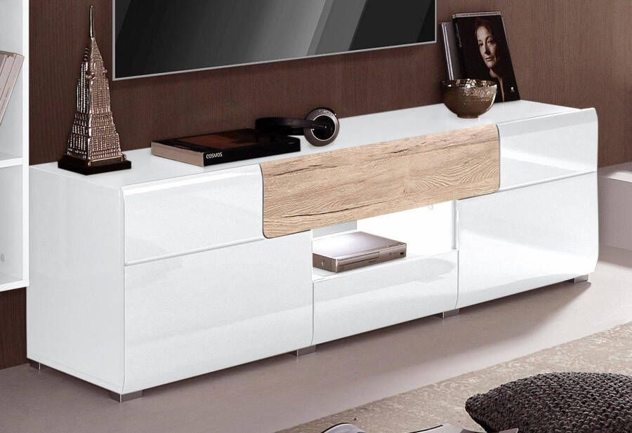 INOSIGN Tv-meubel Toledo Breite 159cm trendige TV-Schrank mit dekorative Fräsungen Breedte 159 cm - Foto 3