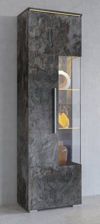 INOSIGN Vitrinekast India Höhe 160cm stilvolle Glasvitrine mit verstellbare Glasböden Hoogte 160 cm - Foto 4