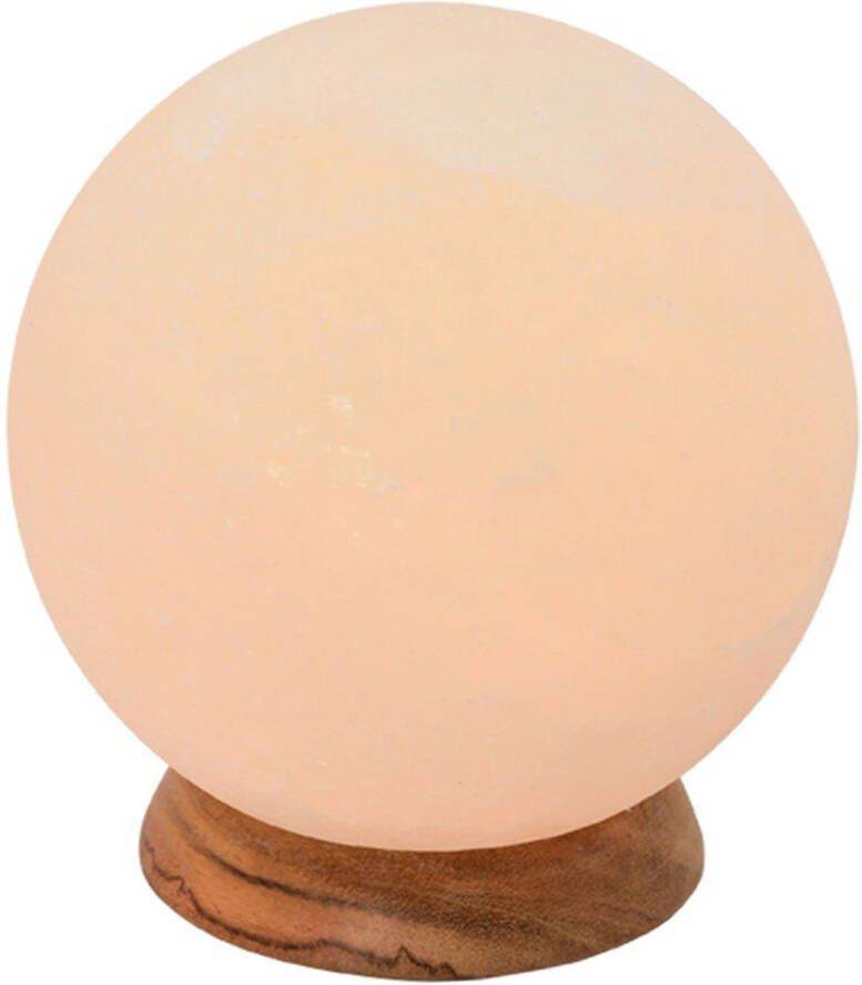HIMALAYA SALT DREAMS Zoutkristal-tafellamp Planeet Met de hand gemaakt van zoutkristal iedere steen uniek ca.3 kg (1 stuk)