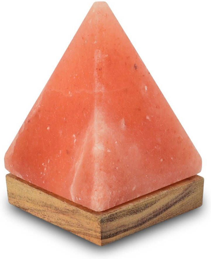 HIMALAYA SALT DREAMS Zoutkristal-tafellamp USB-piramide Met de hand gemaakt van zoutkristal iedere steen uniek H: ca.11 cm (1 stuk) - Foto 1
