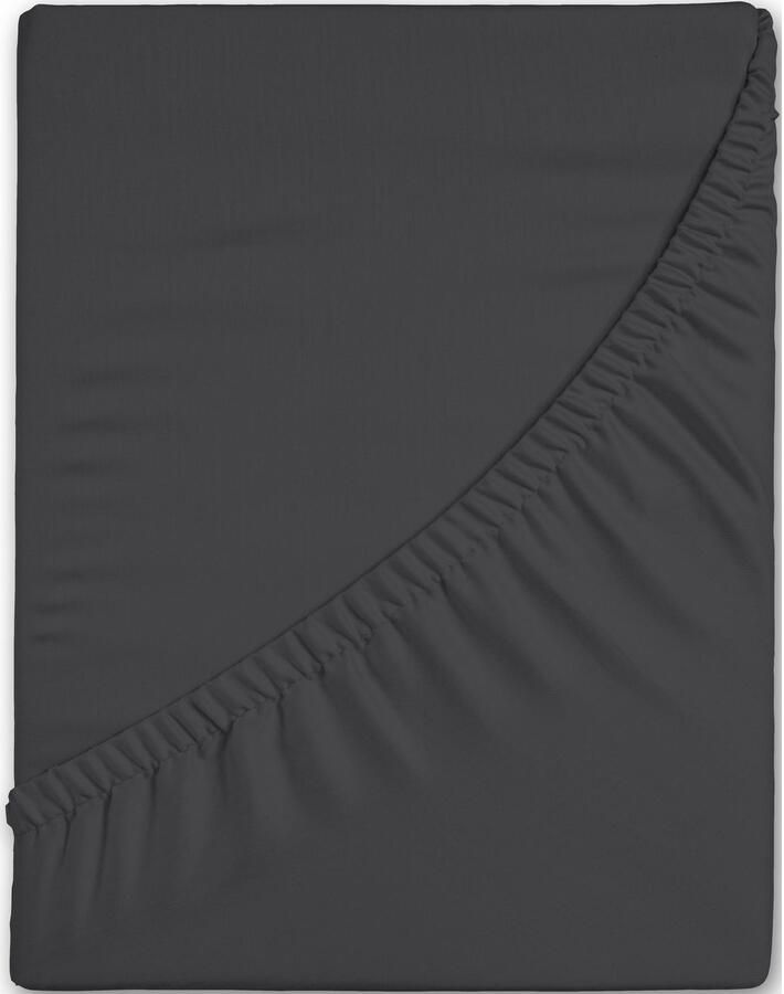 Hip Hoeslaken in mt. 90x200 140x200 of 180x200 cm 100% katoen mako-satijn rondom elastiek tot 25 cm hoogte (1 stuk) - Foto 3