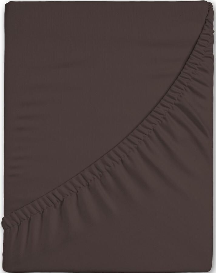 Hip Hoeslaken in mt. 90x200 140x200 of 180x200 cm 100% katoen mako-satijn rondom elastiek tot 25 cm hoogte (1 stuk) - Foto 3