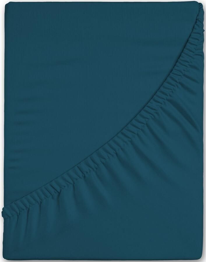 Hip Hoeslaken in mt. 90x200 140x200 of 180x200 cm 100% katoen mako-satijn rondom elastiek tot 25 cm hoogte (1 stuk) - Foto 3