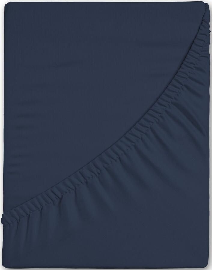 Hip Hoeslaken in mt. 90x200 140x200 of 180x200 cm 100% katoen mako-satijn rondom elastiek tot 25 cm hoogte (1 stuk) - Foto 3